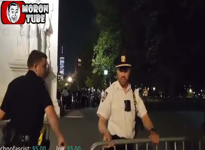 Video :He angrily abuses police officers before getting away with it!